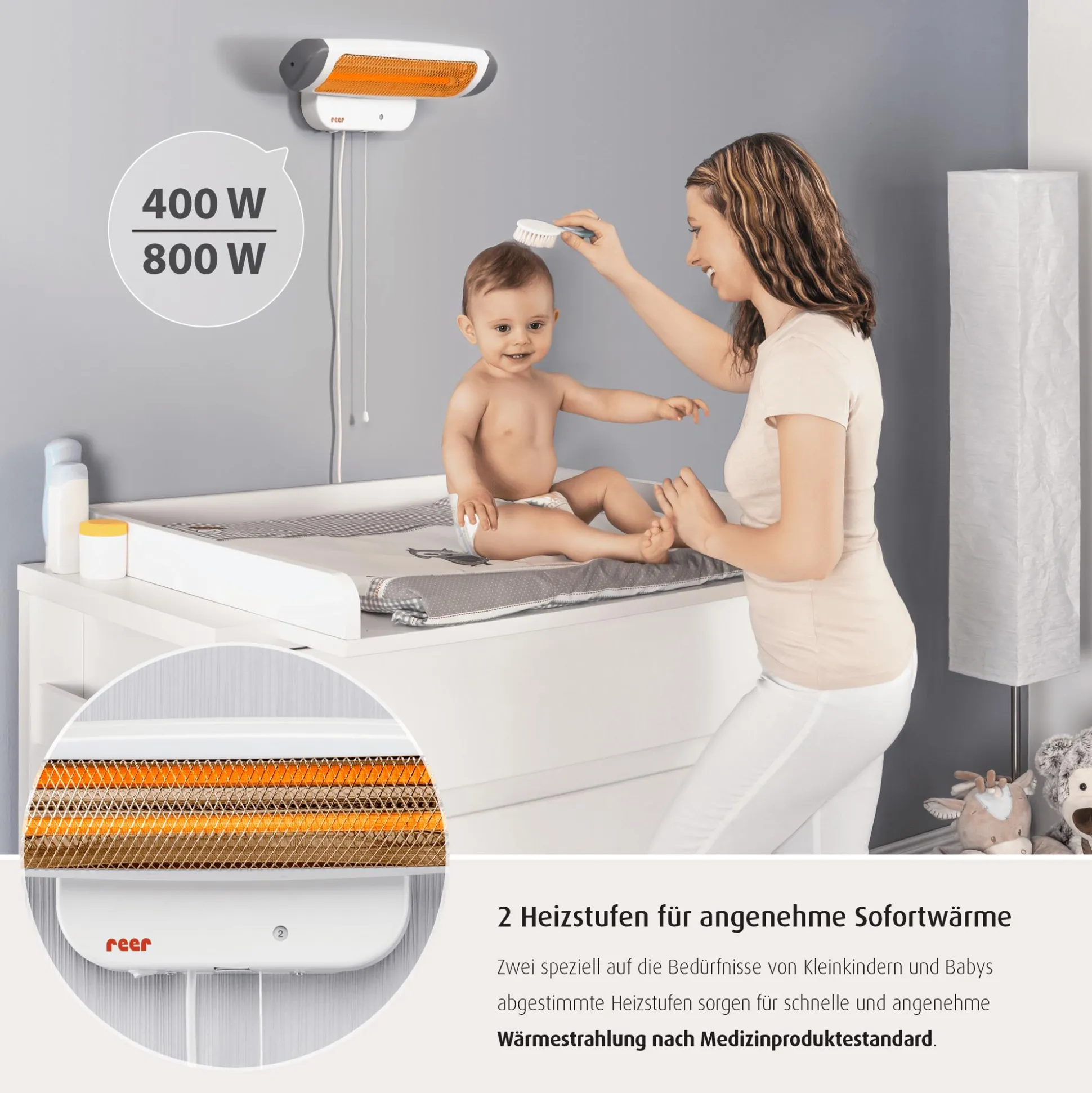 FeelWell Wickeltisch-Wärmestrahler