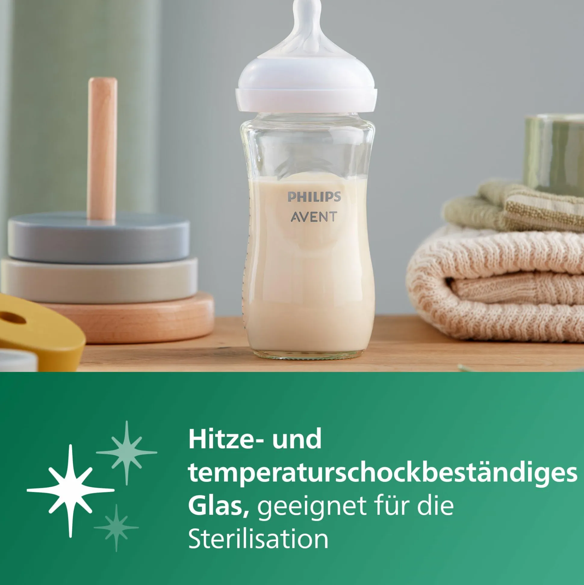 Flaschen-Starter-Set Glas Natural Response SCD878/11