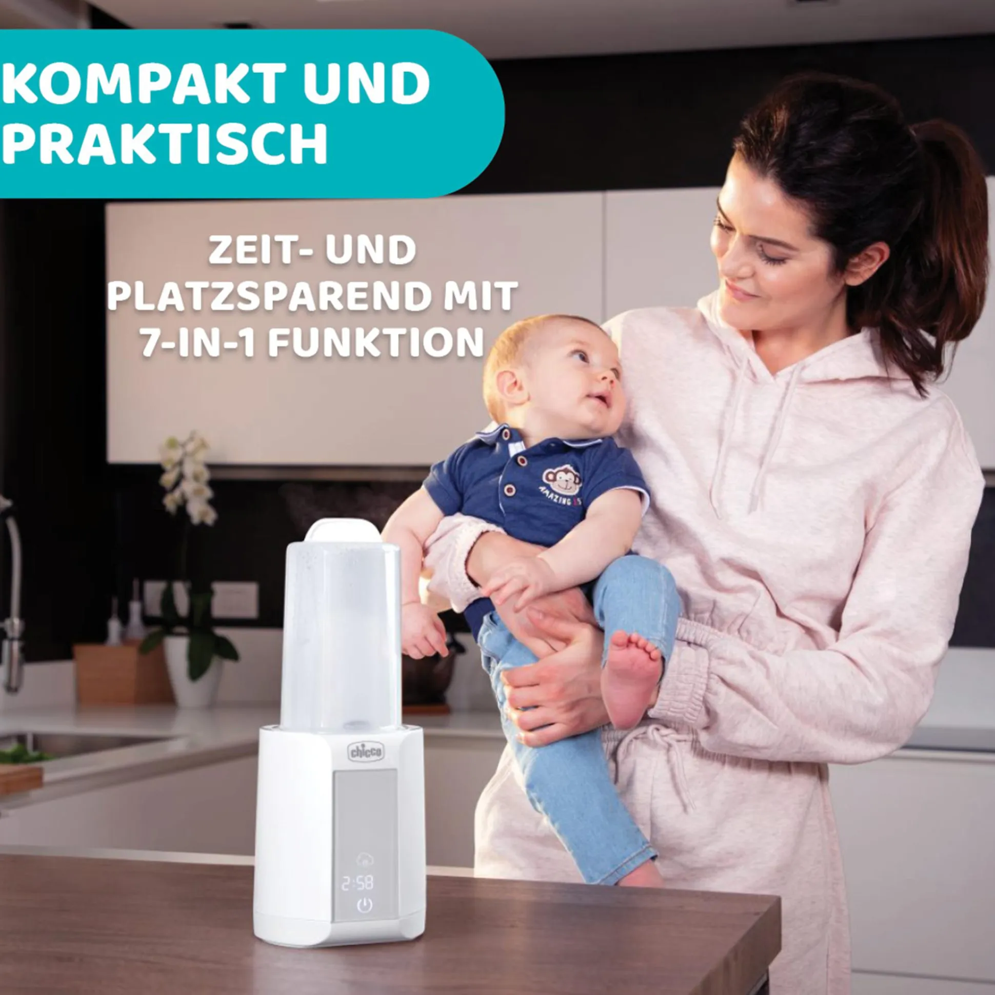 Flaschenwärmer mit Sterilisiergerät
