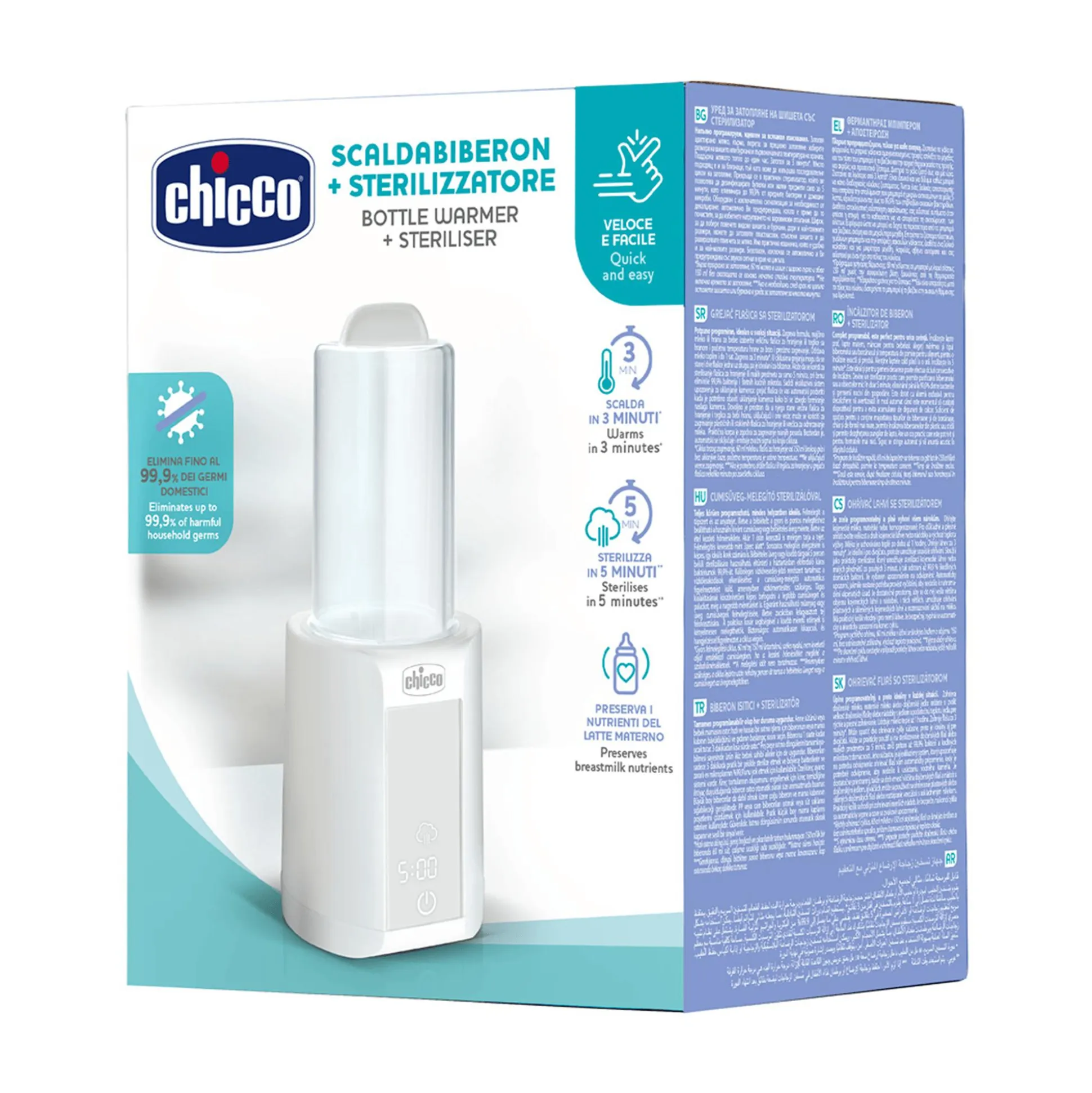 Flaschenwärmer mit Sterilisiergerät