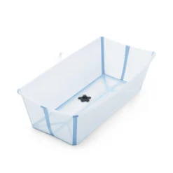 Flexi Bath® XL Transparent Ocean Blue mit hitzeempfindlichem Stöpsel