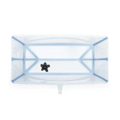Flexi Bath® XL Transparent Ocean Blue mit hitzeempfindlichem Stöpsel