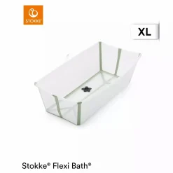 Flexi Bath XL Transparent Green mit hitzeempfindlichem Stöpsel