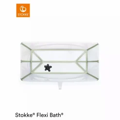 Flexi Bath XL Transparent Green mit hitzeempfindlichem Stöpsel