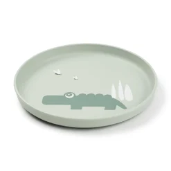 Foodie Teller Croco Grün