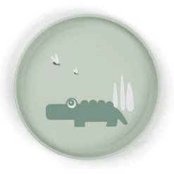 Foodie Teller Croco Grün