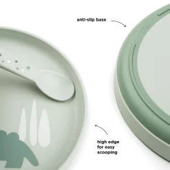 Foodie Teller Croco Grün