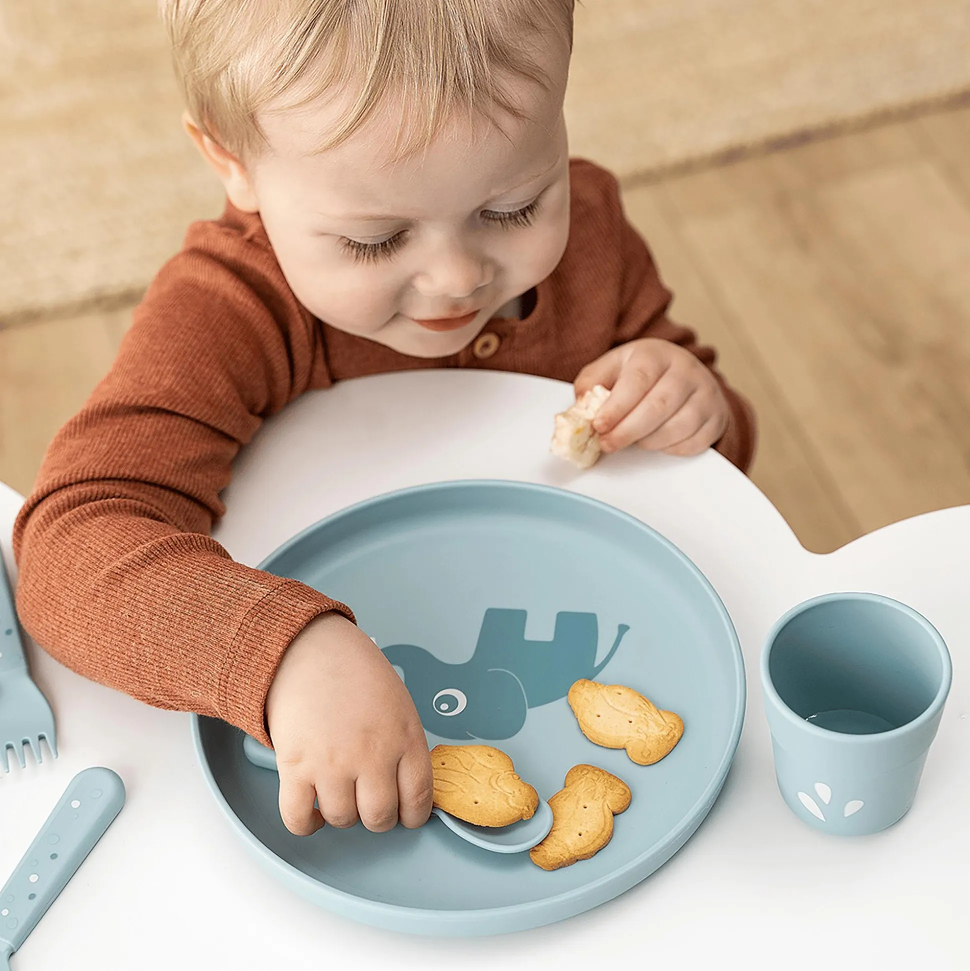 Foodie Teller Elphee Blau