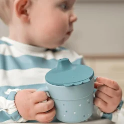 Foodie Trinklernbecher Happy Dots Blau