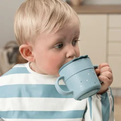 Foodie Trinklernbecher Happy Dots Blau