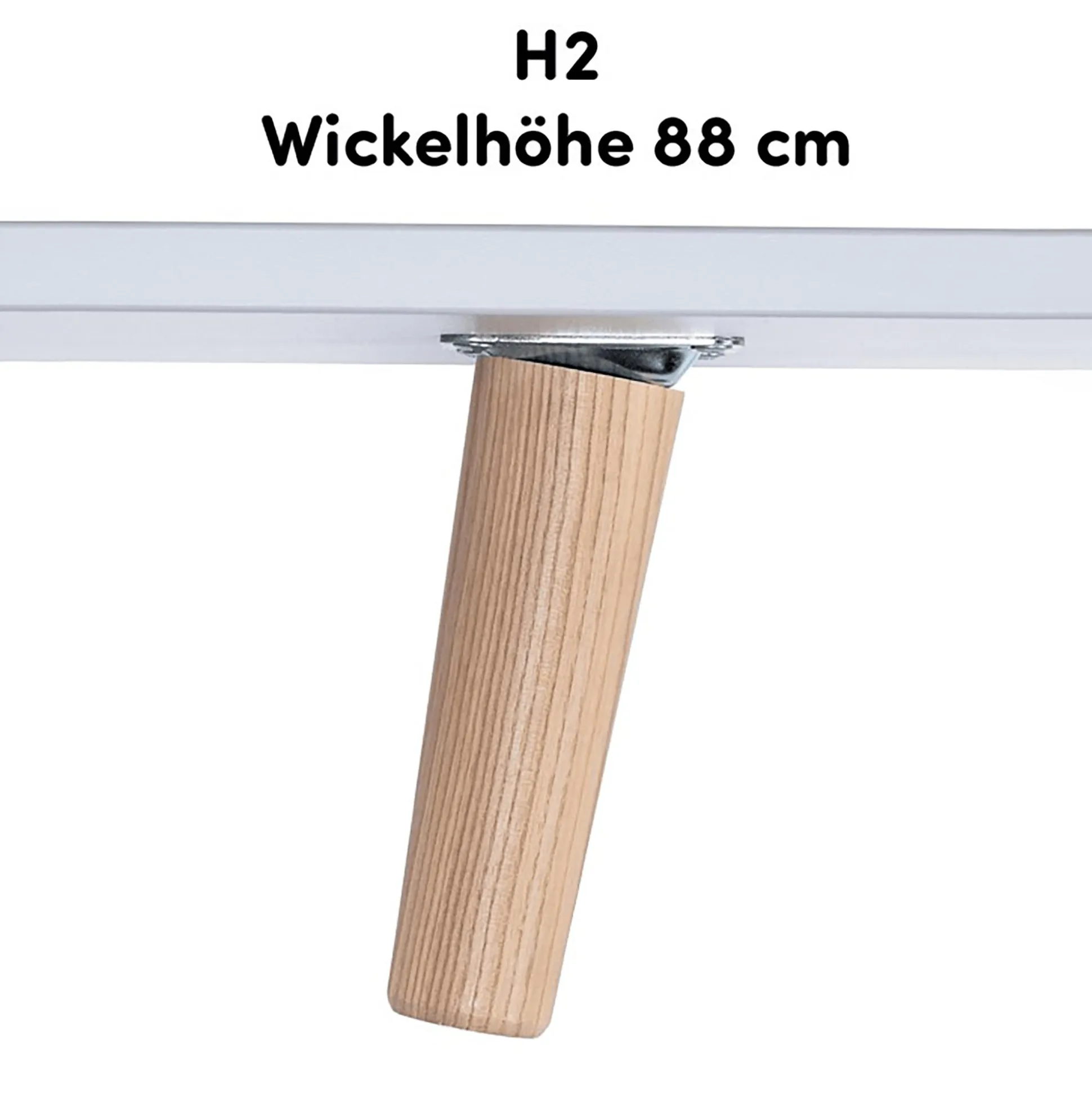 Fußpaket Lovis 88 cm für die breite Wickelkommode Lovis