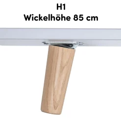 Fußpaket Lovis 85 cm für die schmale Wickelkommode Lovis