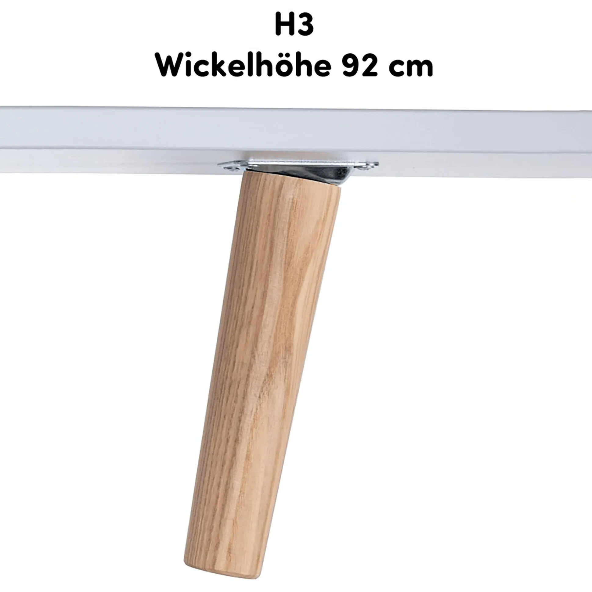 Fußpaket Lovis 92 cm für die schmale Wickelkommode Lovis