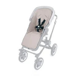 Fußsack Mila Waffelpiqué Natur/Grau