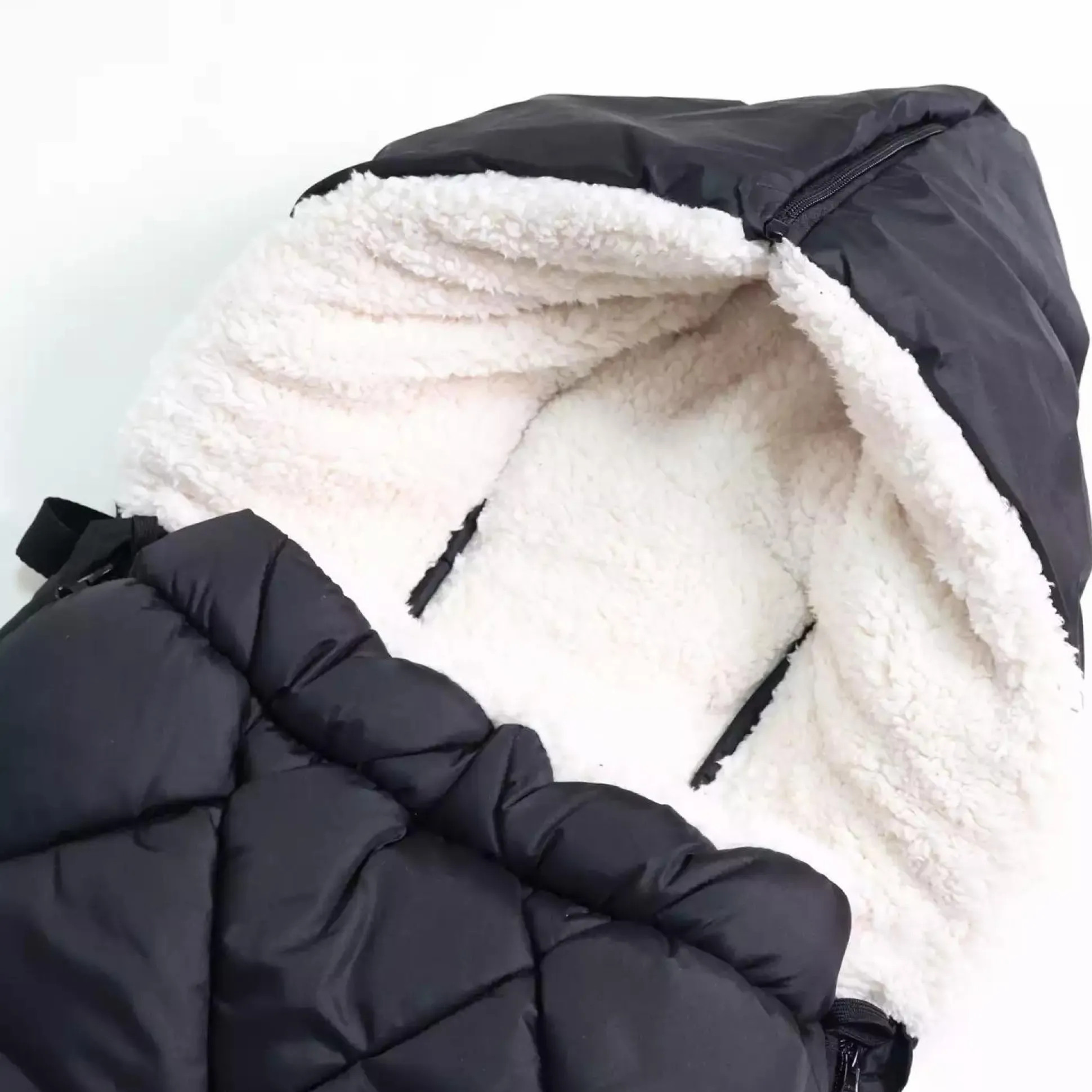 Fußsack XL Too Black / Creme