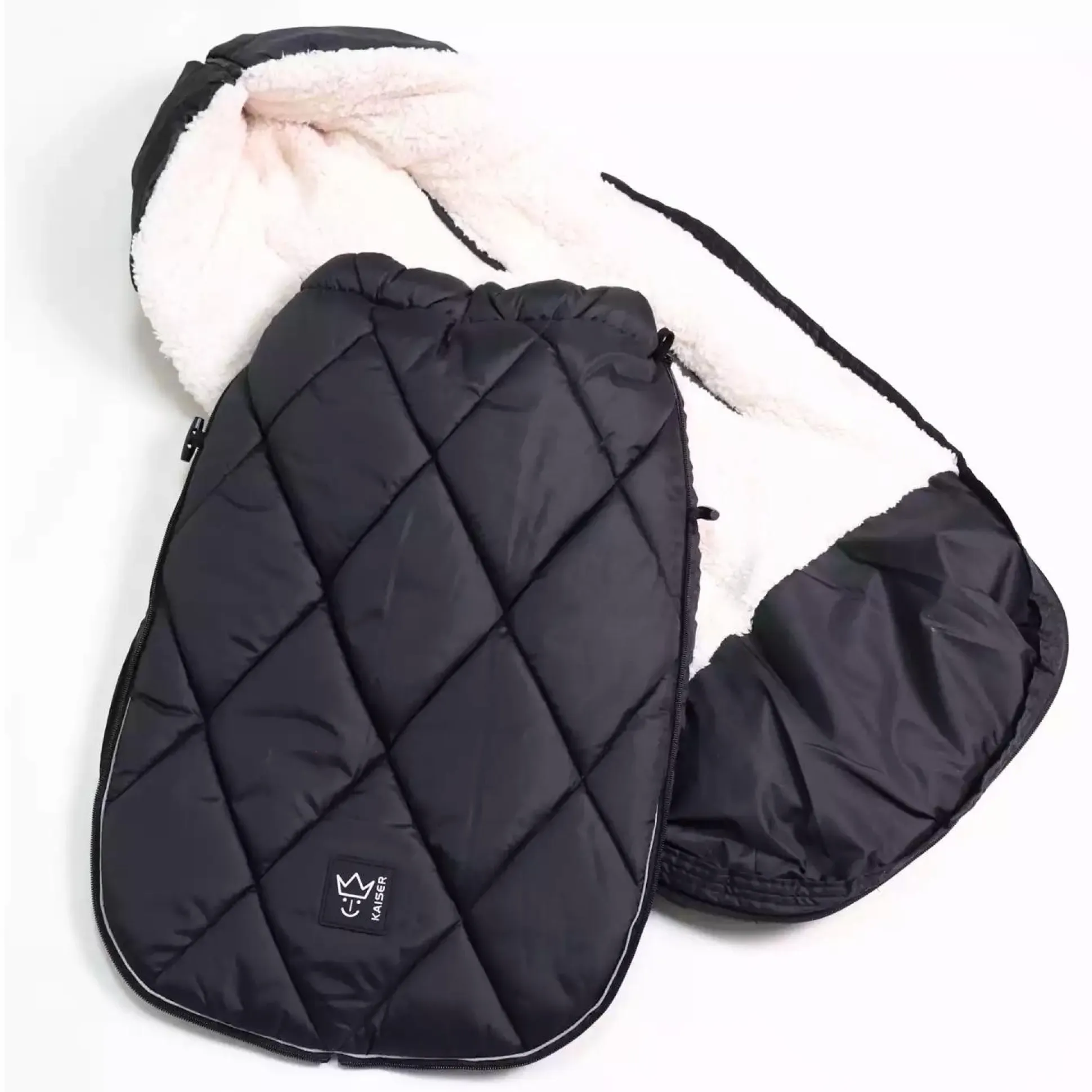 Fußsack XL Too Black / Creme