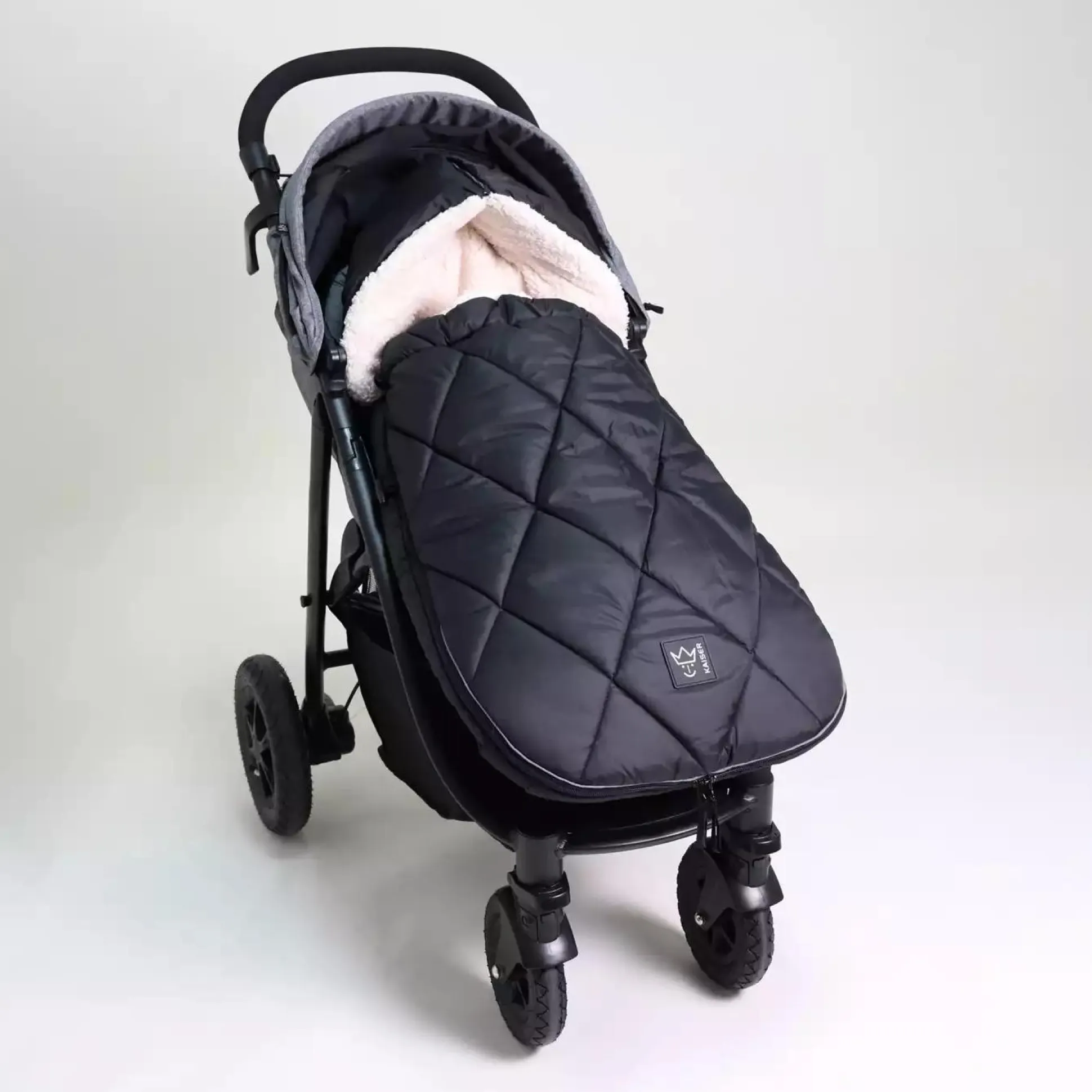 Fußsack XL Too Black / Creme