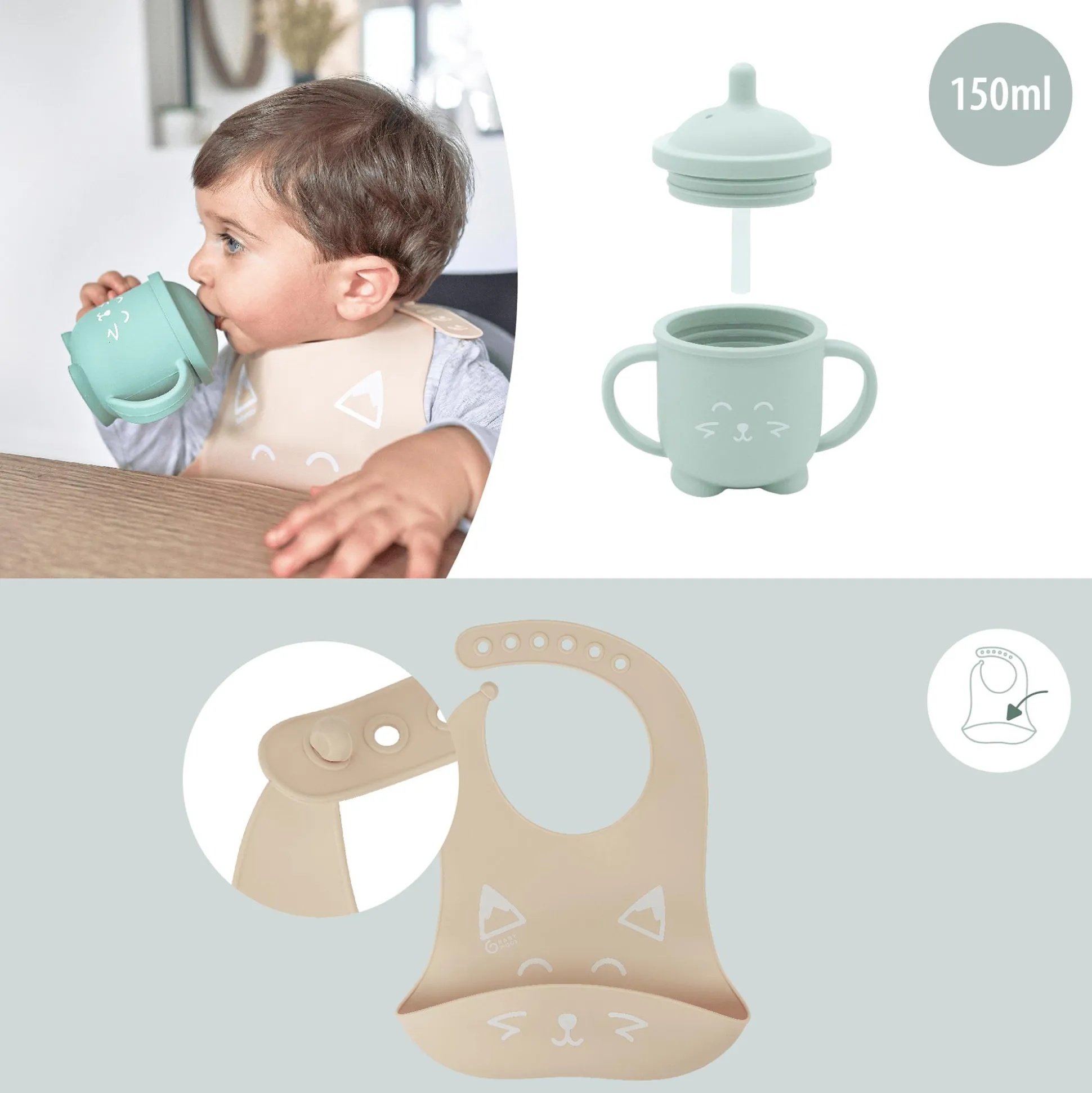 Geschirrset 4-teilig LEARN'ISY Fox