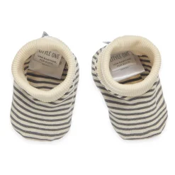 gestreifte Babyschuhe