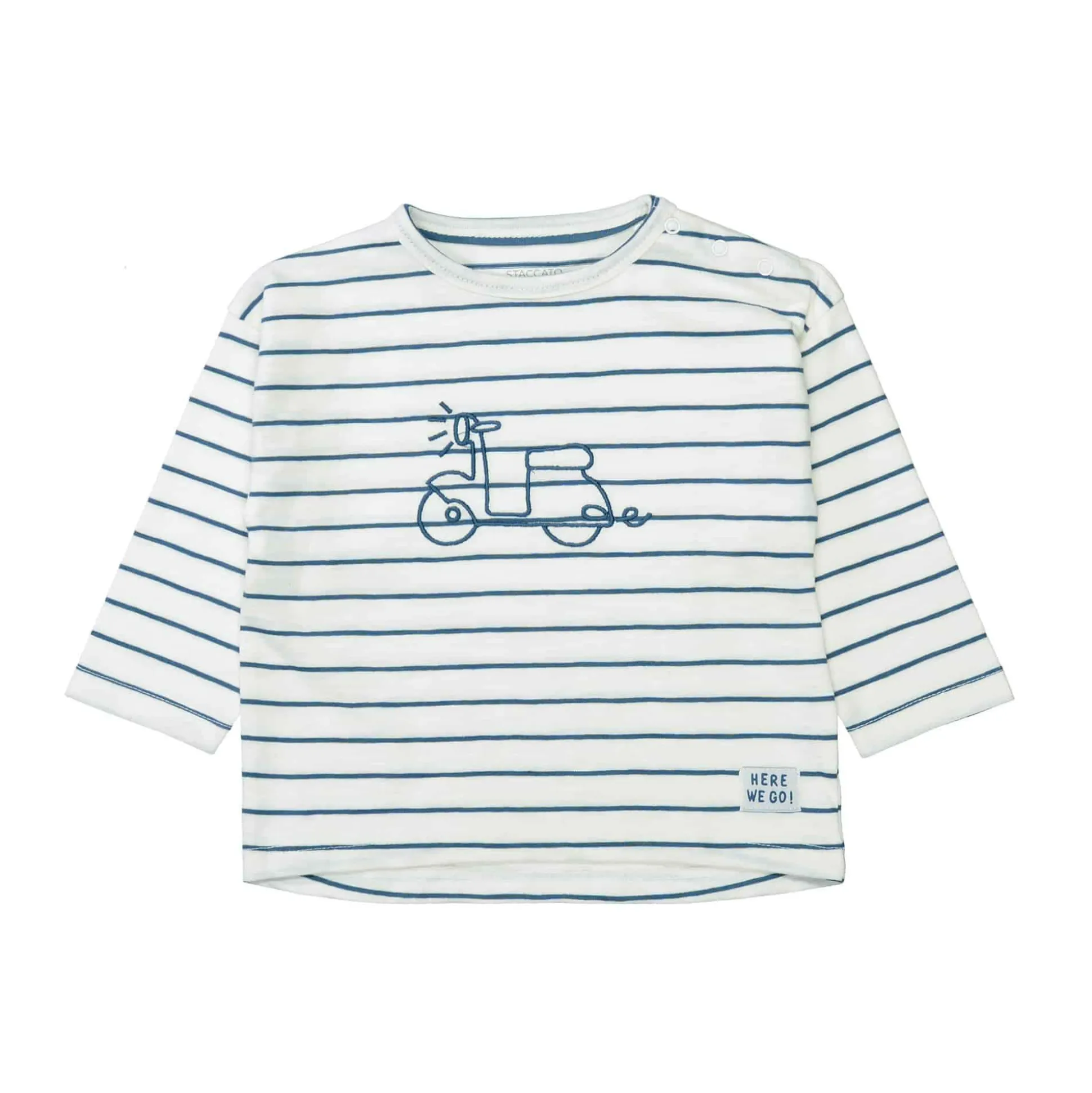 gestreiftes Langarmshirt Moped