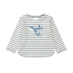 gestreiftes Langarmshirt Wal