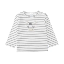 gestreiftes Langarmshirt Zebra