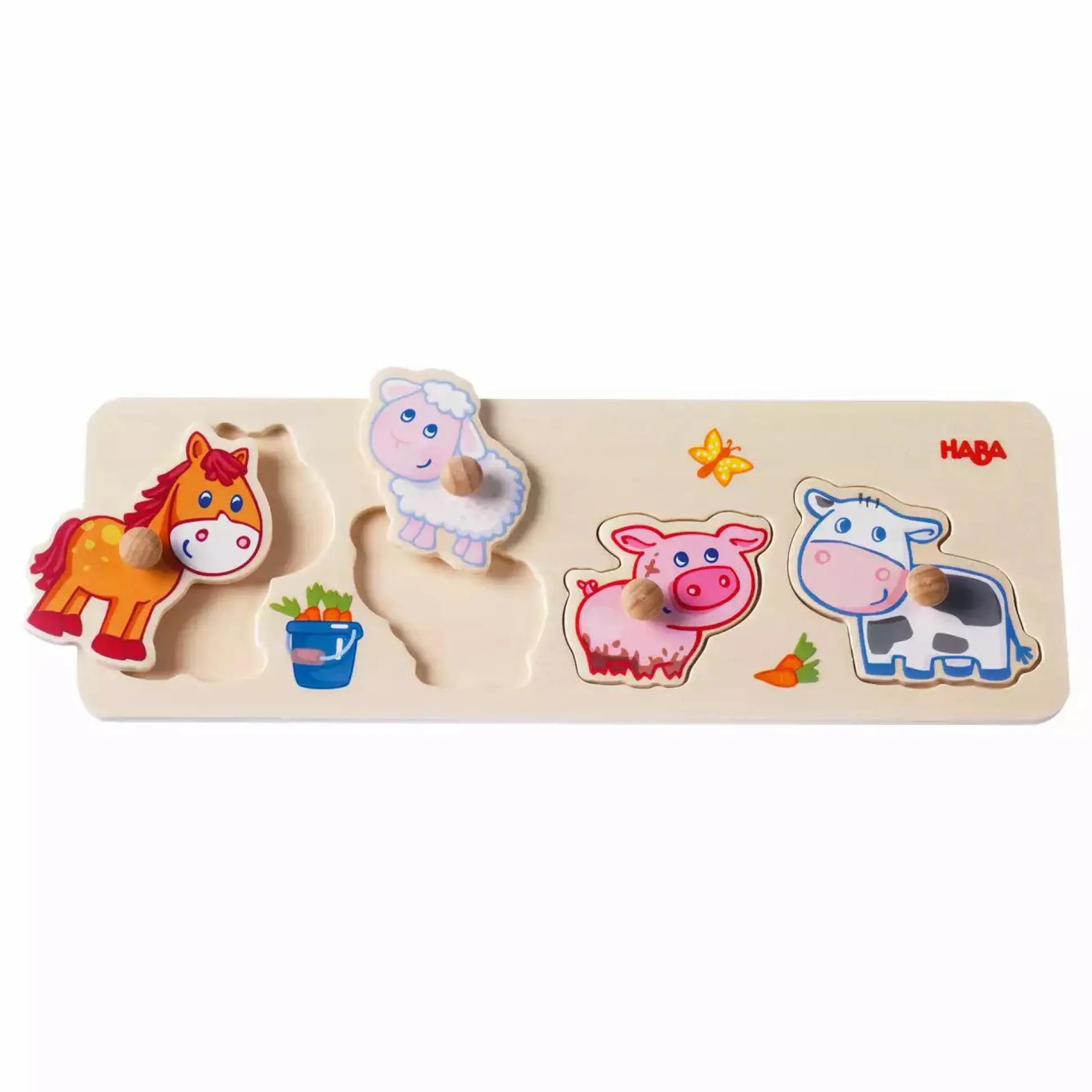 Greifpuzzle - Bauernhof Tierkinder