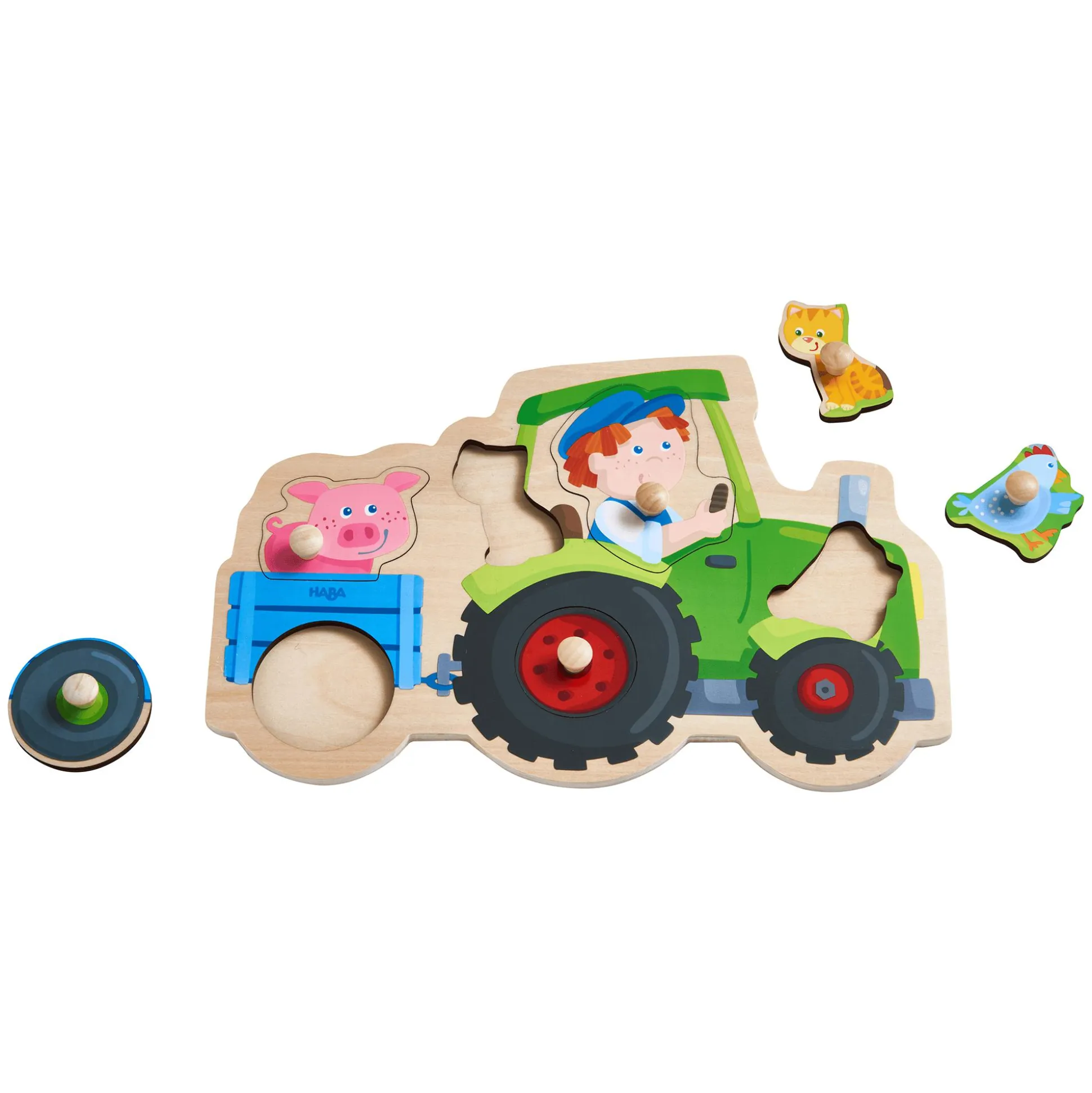 Greifpuzzle Lustige Traktorfahrt
