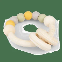 Greifring mit Kautschuk- und Holzperlen