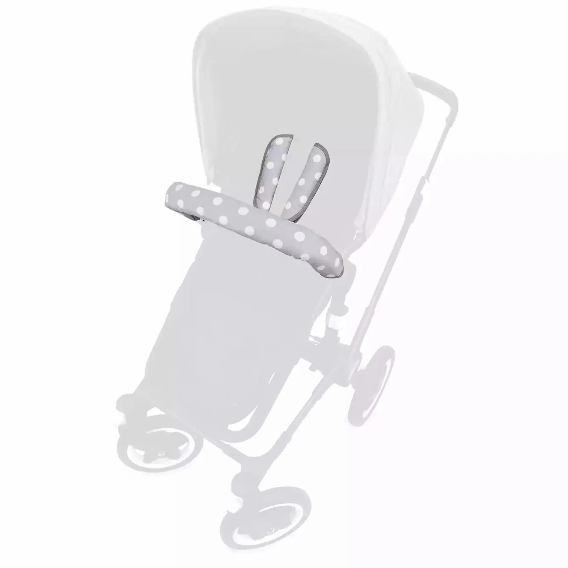 Gurtpolster Käthe polka grau