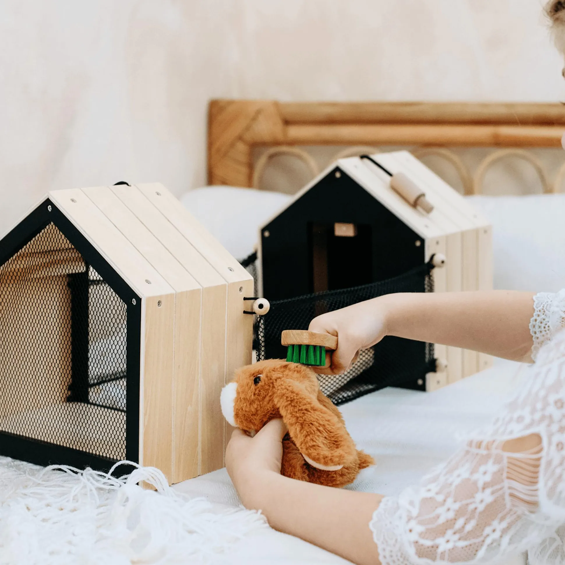 Hasenstall mit Auslauf