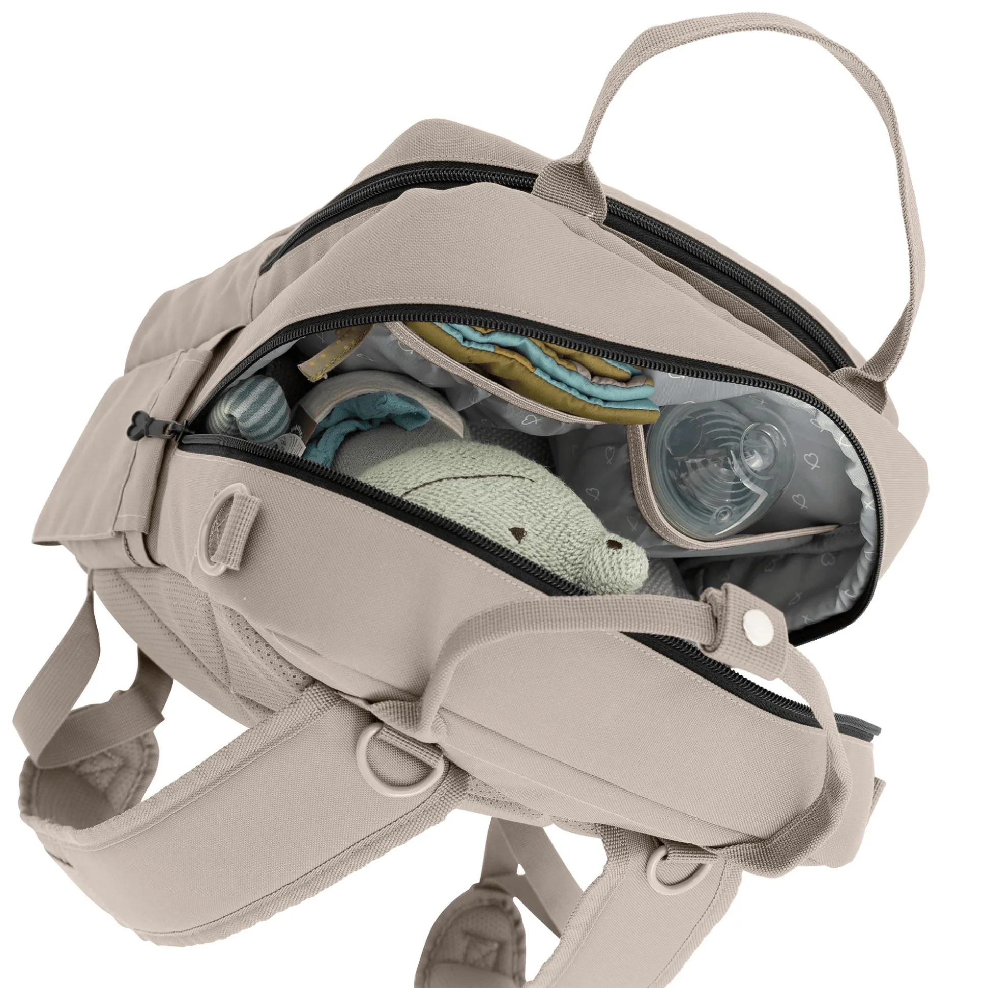 Henkel-Rucksack Kangurubeige