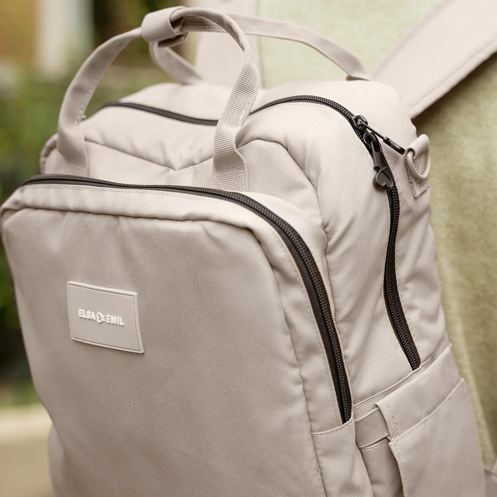 Henkel-Rucksack Kangurubeige