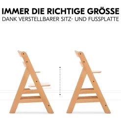 Hochstuhl mit Newborn Set Alpha Premium Nature Grey