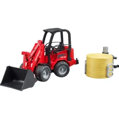 Hoflader mit Ballengreifzange