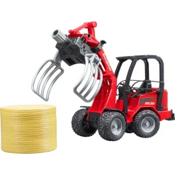 Hoflader mit Ballengreifzange