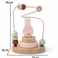 Holz Motorikschleife Mrs. Rabbit