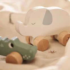 Holzelefant auf Rädern Jungle Jambo