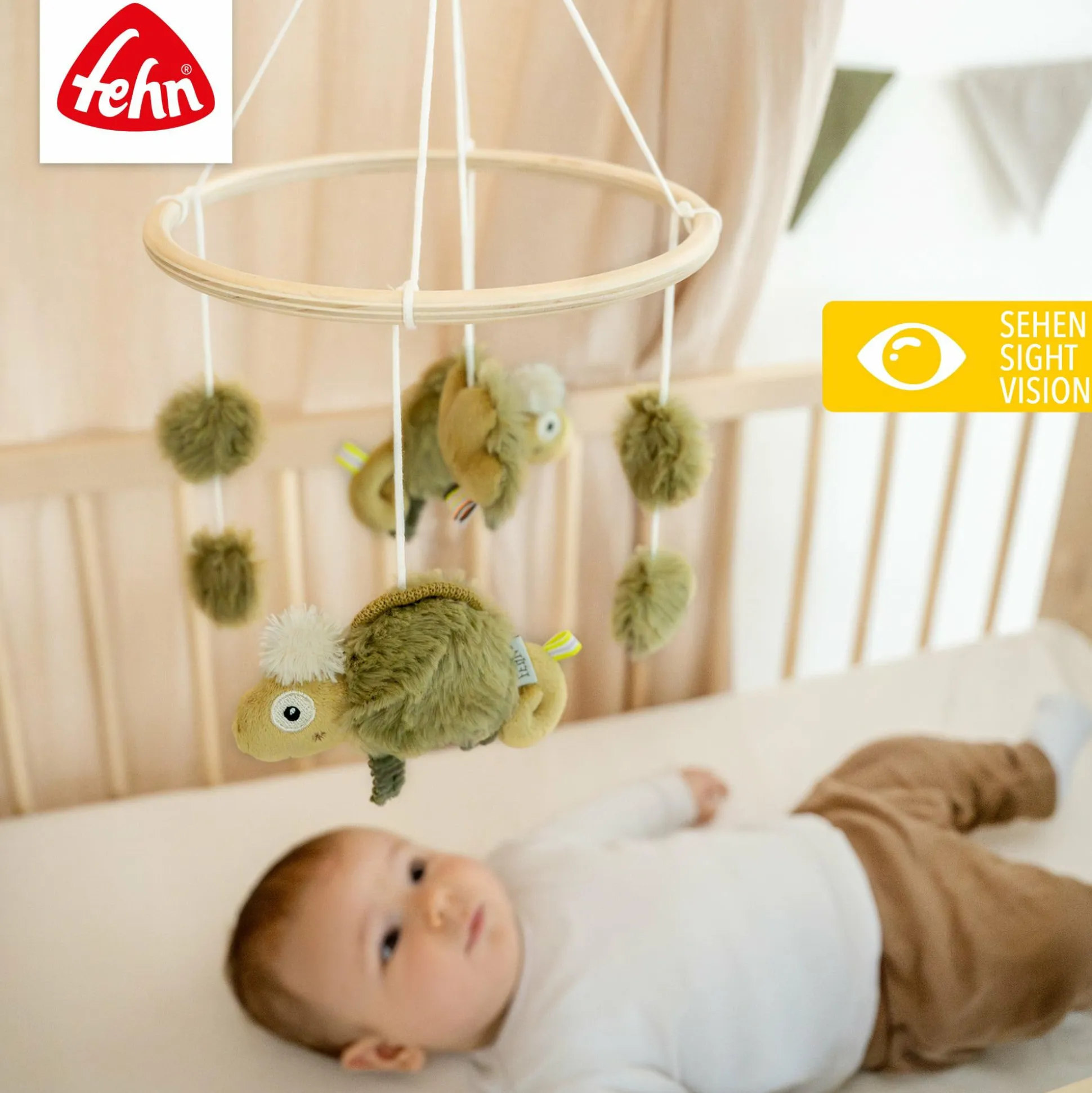 Holz-Mobile Chamäleon