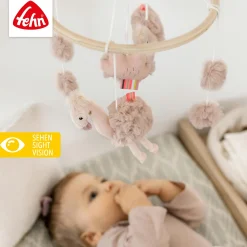 Holz-Mobile Flamingo