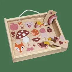 Holzpuzzle-Set Farben