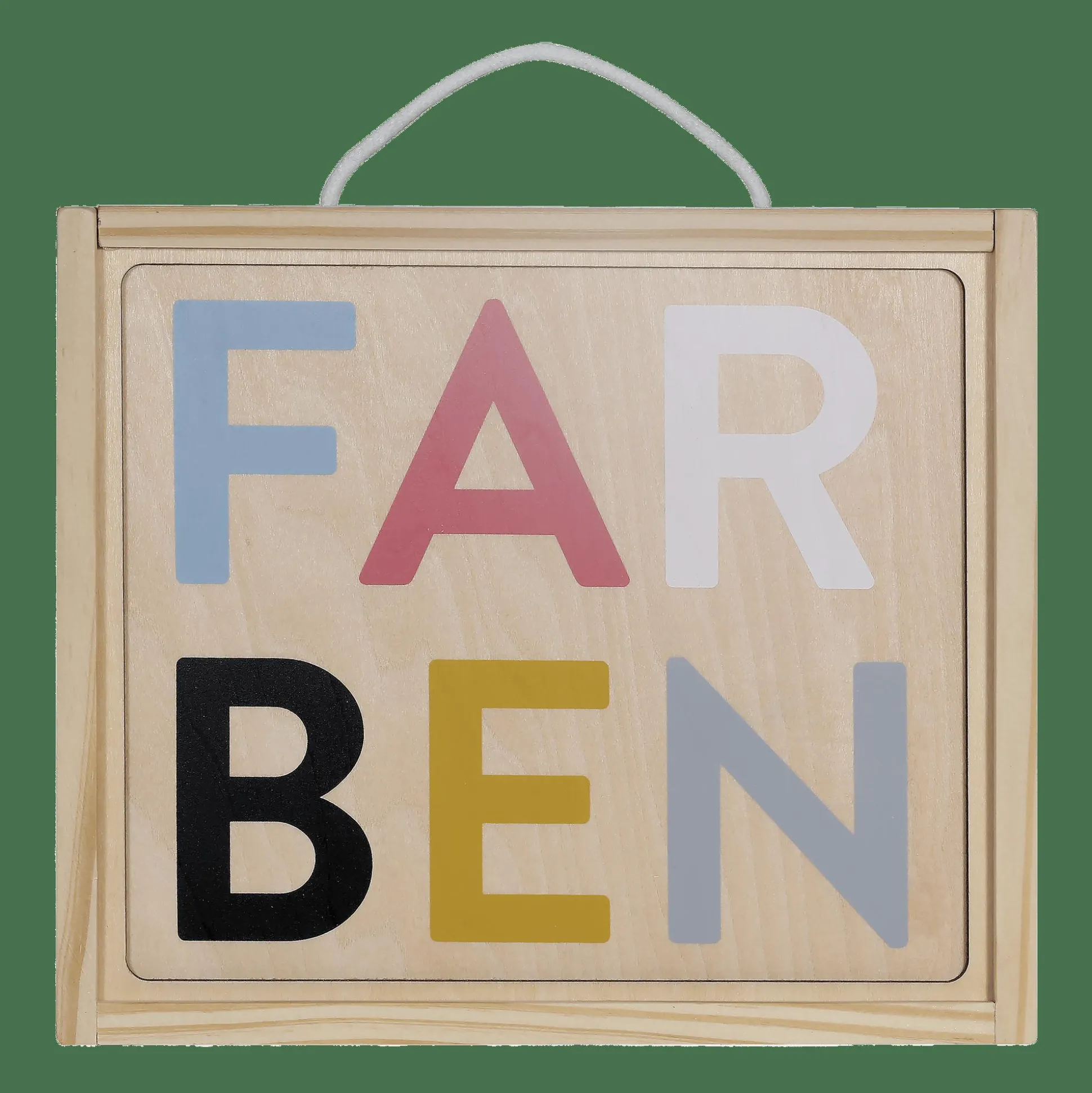 Holzpuzzle-Set Farben