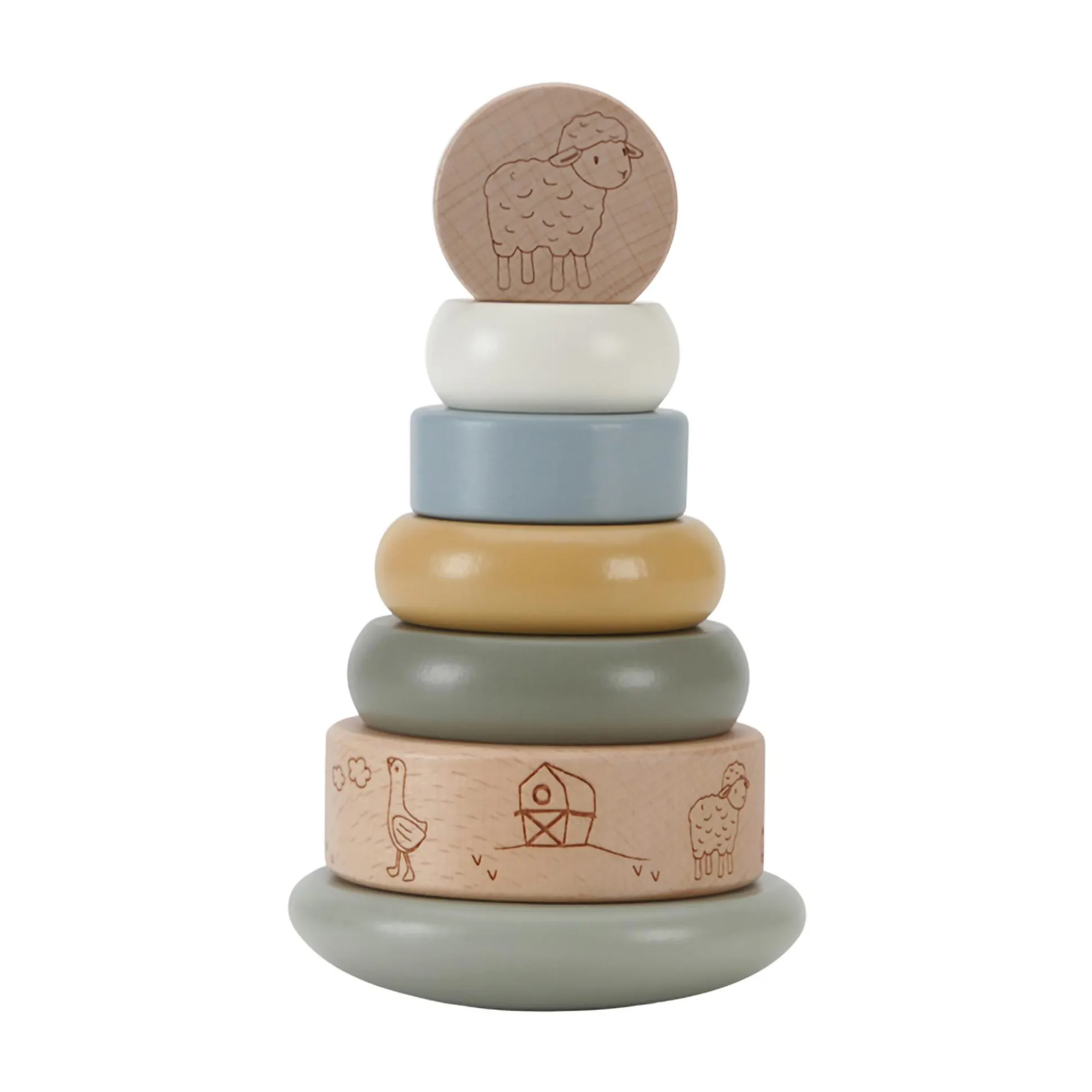 Holz-Stapelturm Little Farm