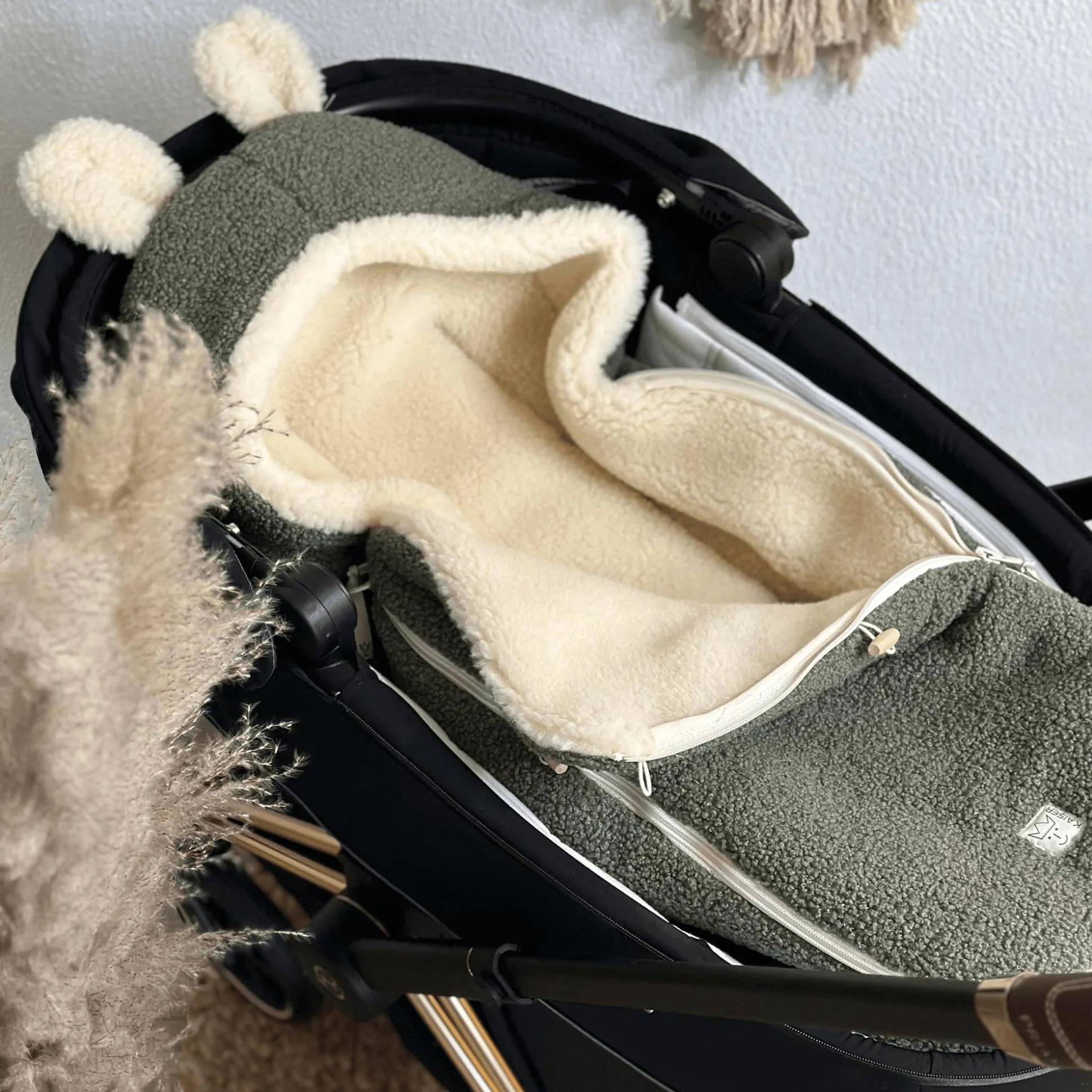 HUKKY Babyschalen Fußsack Mineral Green
