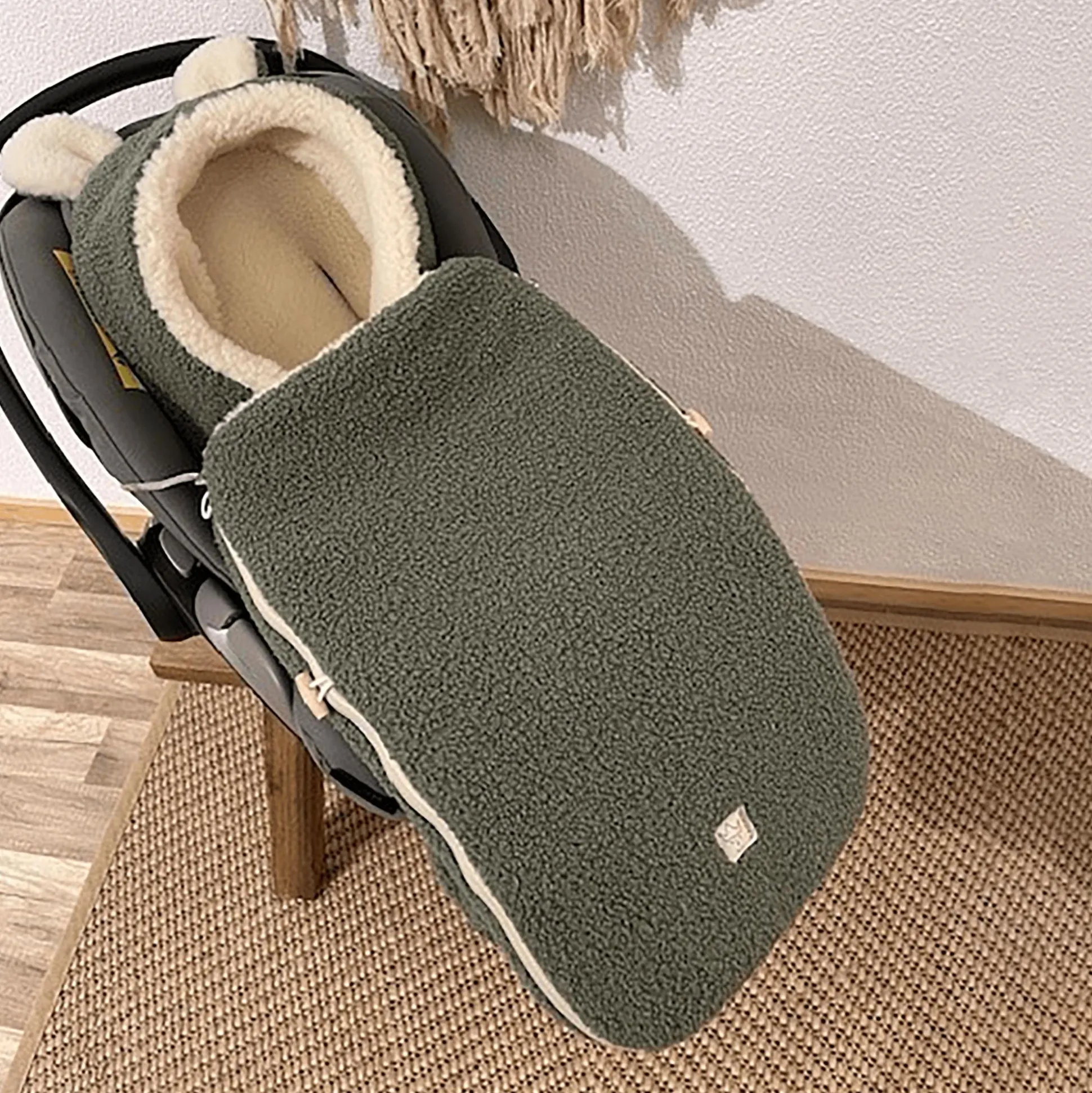 HUKKY Babyschalen Fußsack Mineral Green