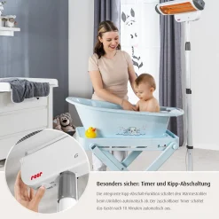 2in1 FeelWell Wickeltisch-Wärmestrahler