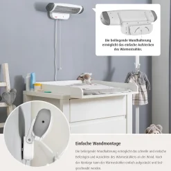 2in1 FeelWell Wickeltisch-Wärmestrahler