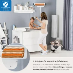 2in1 FeelWell Wickeltisch-Wärmestrahler