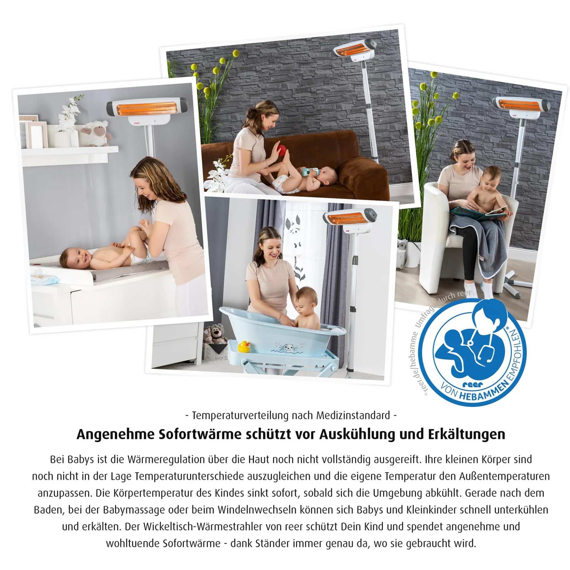 2in1 FeelWell Wickeltisch-Wärmestrahler