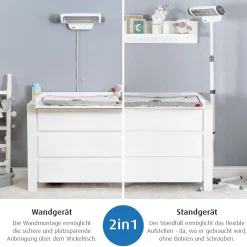 2in1 FeelWell Wickeltisch-Wärmestrahler